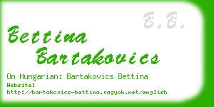 bettina bartakovics business card